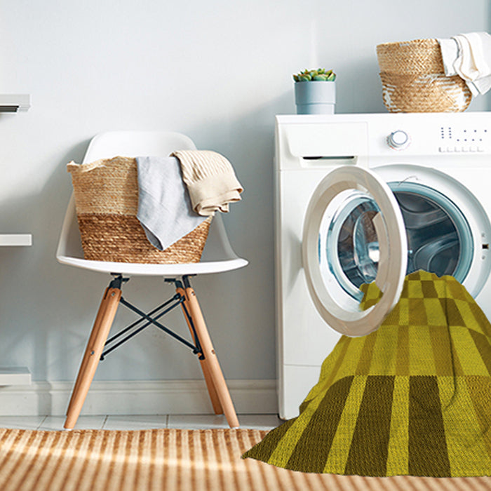 Machine Washable Transitional Dark Bisque Brown Rug in a Washing Machine, wshpat850yw