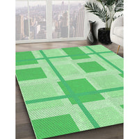 Patterned Jade Green Rug, pat851grn