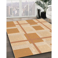 Patterned Brown Gold Rug, pat851org