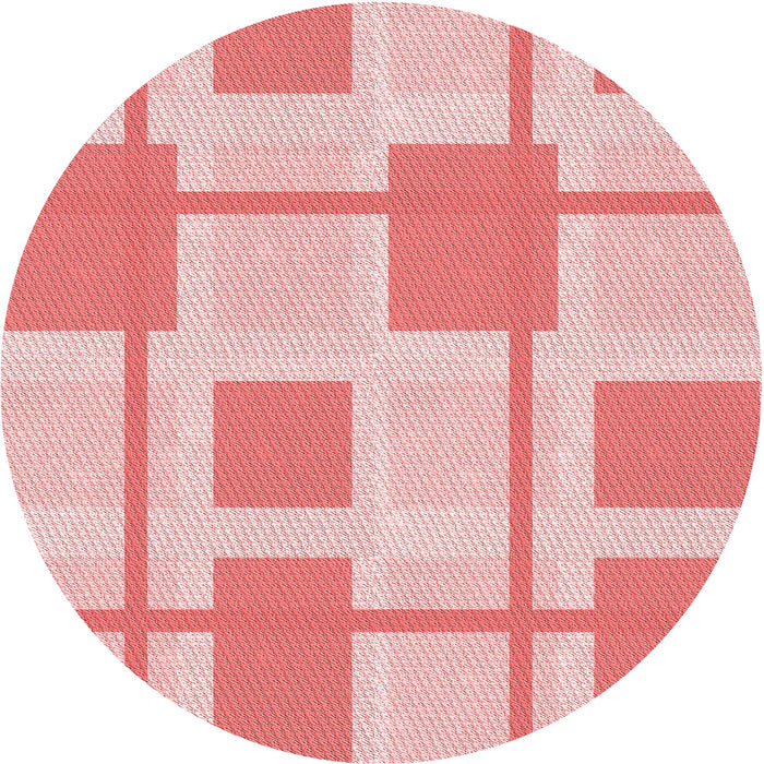 Square Machine Washable Transitional Deep Rose Pink Rug in a Living Room, wshpat851rd