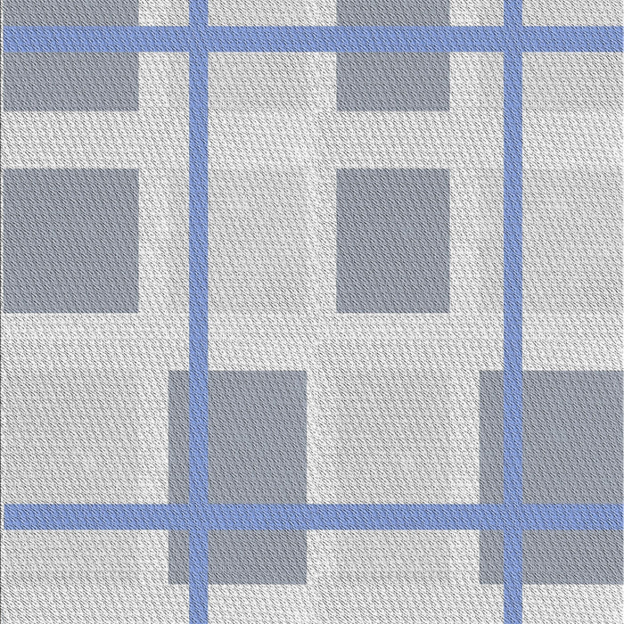 Patterned Platinum Gray Novelty Rug, pat851