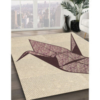 Patterned Wheat Beige Rug, pat852brn