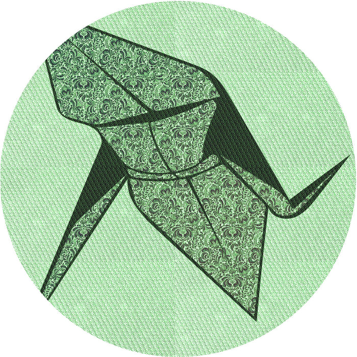 Square Machine Washable Transitional Mint Green Rug in a Living Room, wshpat852grn