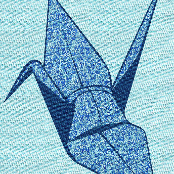 Patterned Blue Rug, pat852lblu