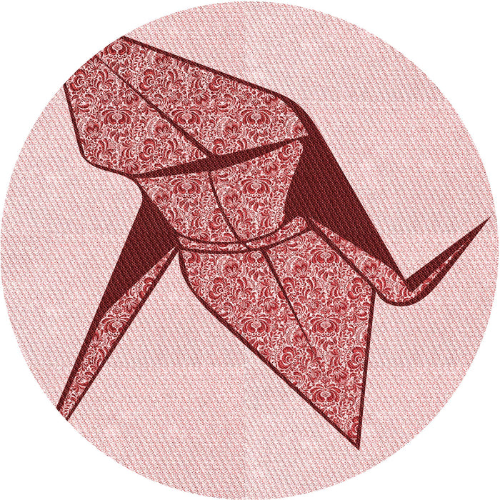 Square Machine Washable Transitional Red Rug in a Living Room, wshpat852rd