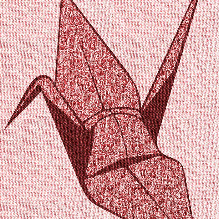 Machine Washable Transitional Red Rug, wshpat852rd