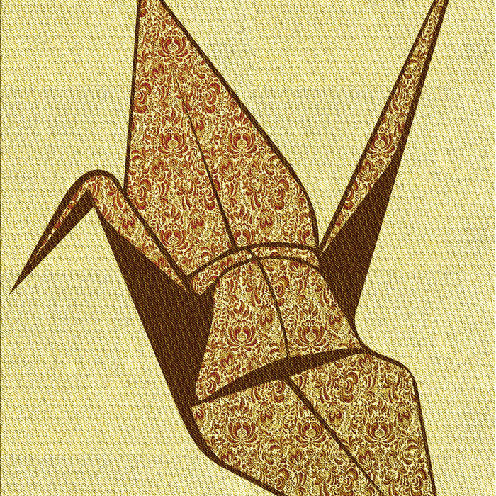 Patterned Cinnamon Brown Rug, pat852yw