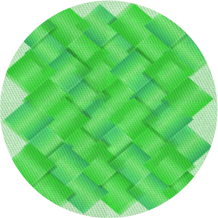 Square Patterned Neon Green Rug, pat853grn