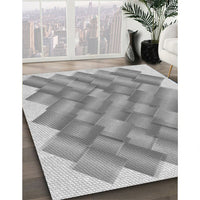 Patterned Platinum Gray Rug, pat853gry