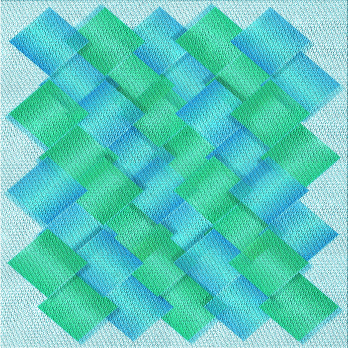 Round Machine Washable Transitional Turquoise Green Rug, wshpat853lblu