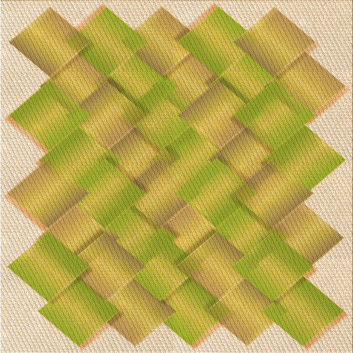 Round Patterned Caramel Brown Rug, pat853org