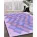 Machine Washable Transitional Purple Rug in a Family Room, wshpat853pur