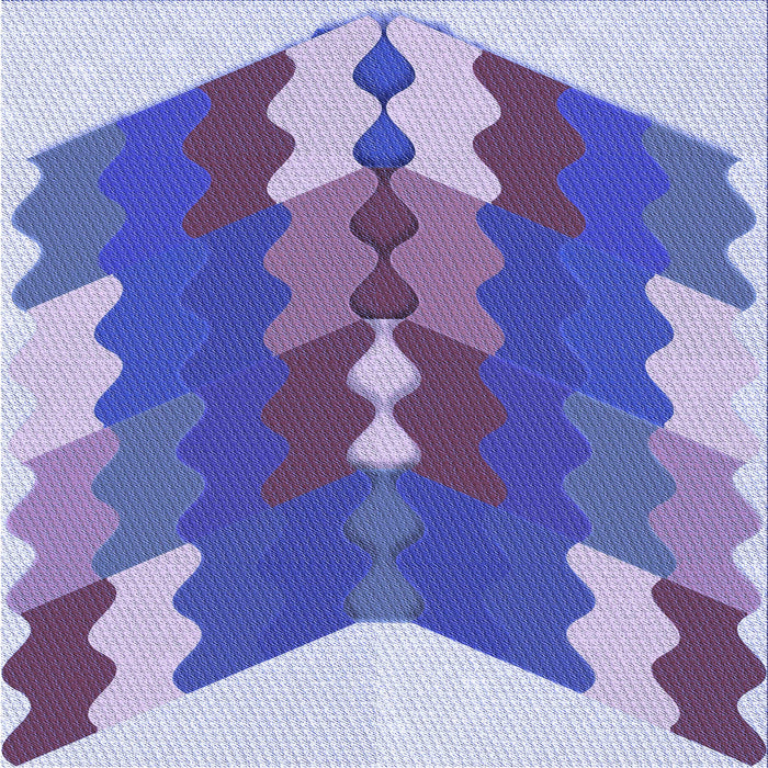 Round Machine Washable Transitional Amethyst Purple Rug, wshpat854blu