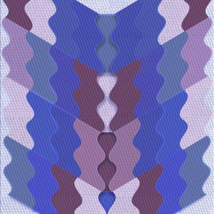 Patterned Amethyst Purple Rug, pat854blu