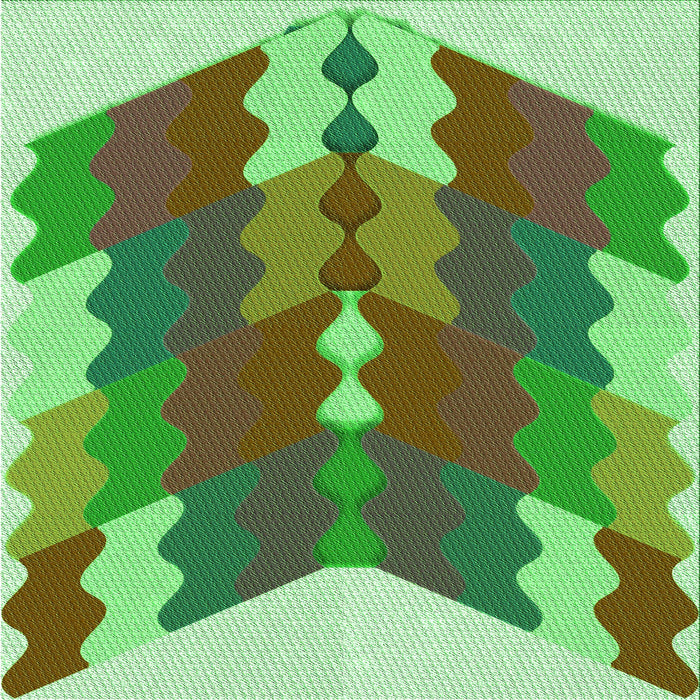 Round Machine Washable Transitional Fern Green Rug, wshpat854grn