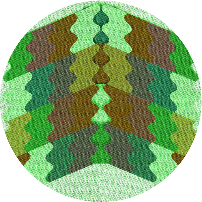 Square Patterned Fern Green Rug, pat854grn