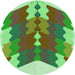 Square Patterned Fern Green Rug, pat854grn