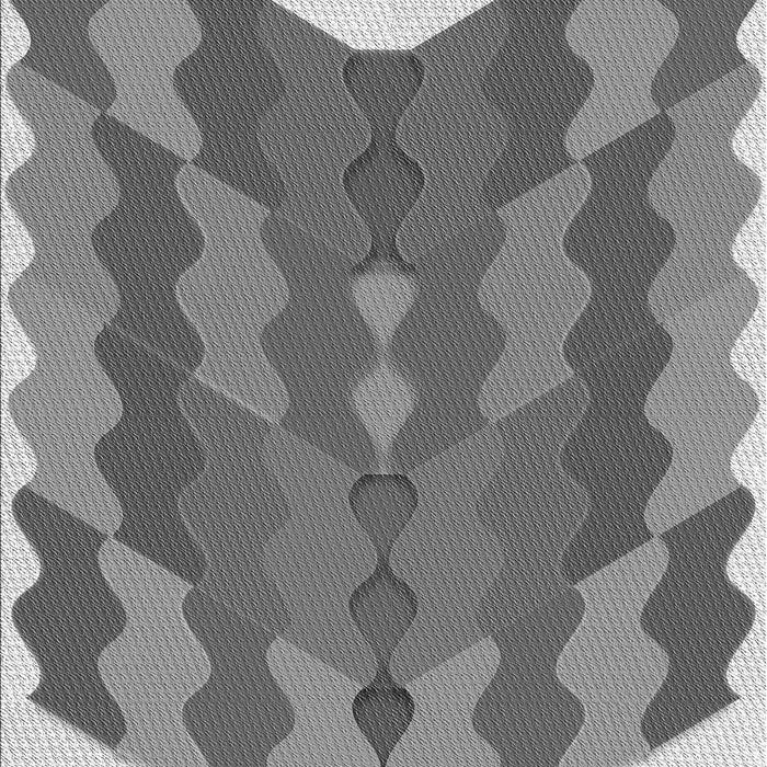 Patterned Cloud Gray Rug, pat854gry