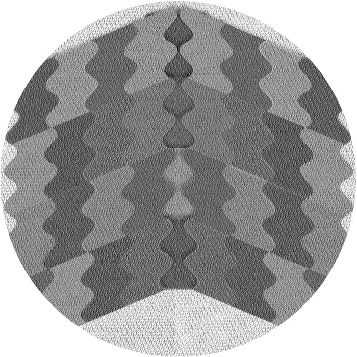 Square Machine Washable Transitional Cloud Gray Rug in a Living Room, wshpat854gry