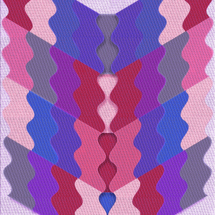 Patterned Dark Orchid Purple Rug, pat854pur