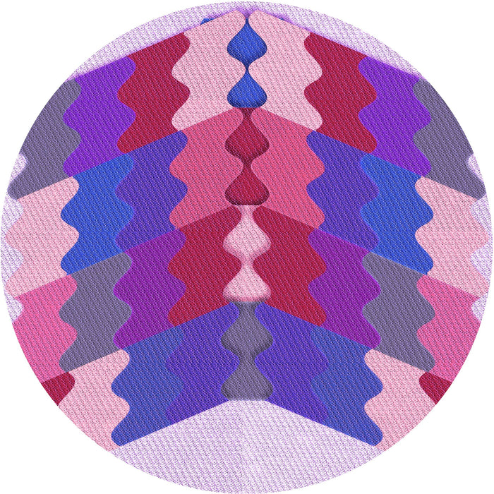 Square Machine Washable Transitional Dark Orchid Purple Rug in a Living Room, wshpat854pur