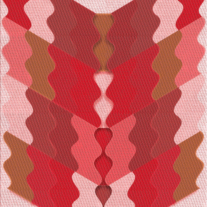 Patterned Light Salmon Pink Rug, pat854rd