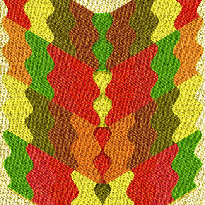 Patterned Green Rug, pat854yw