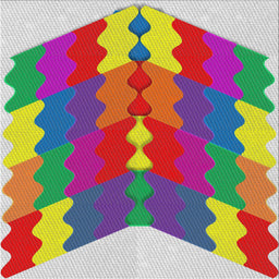 Square Patterned Pink Modern Rug, pat854