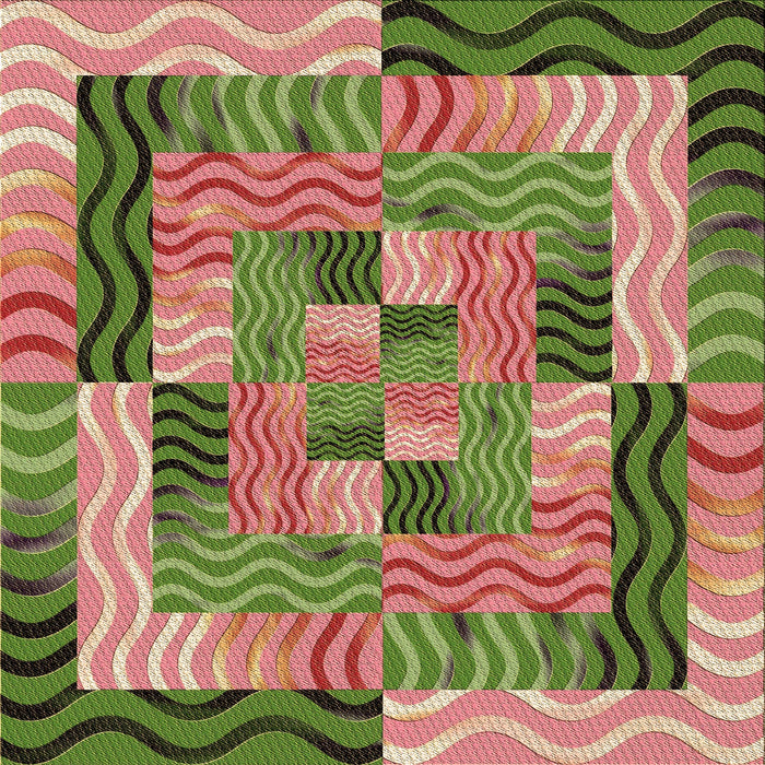 Round Patterned Chestnut Red Rug, pat855brn