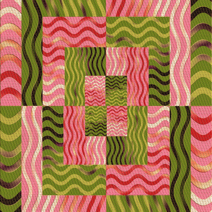 Patterned Chestnut Red Rug, pat855org