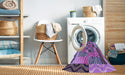 Machine Washable Transitional Purple Rug in a Washing Machine, wshpat855pur