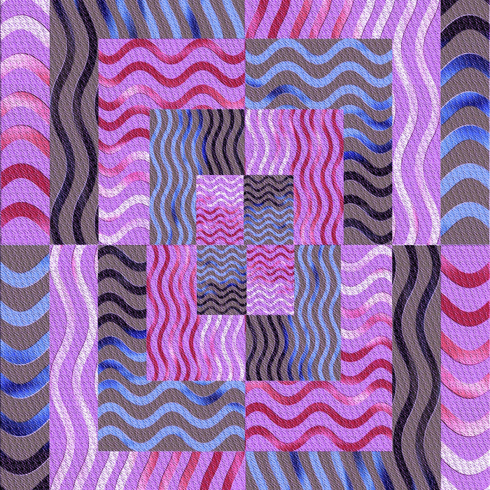 Patterned Purple Purple Rug, pat855pur