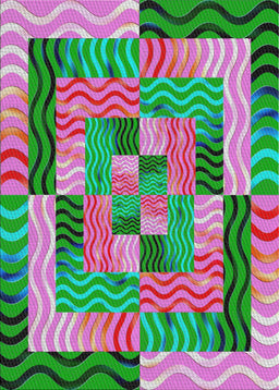 Machine Washable Transitional Green Rug, wshpat855