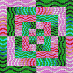 Sideview of Machine Washable Transitional Green Rug, wshpat855