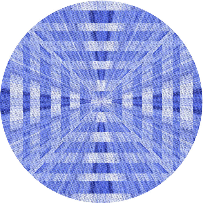 Square Patterned Blue Rug, pat856blu