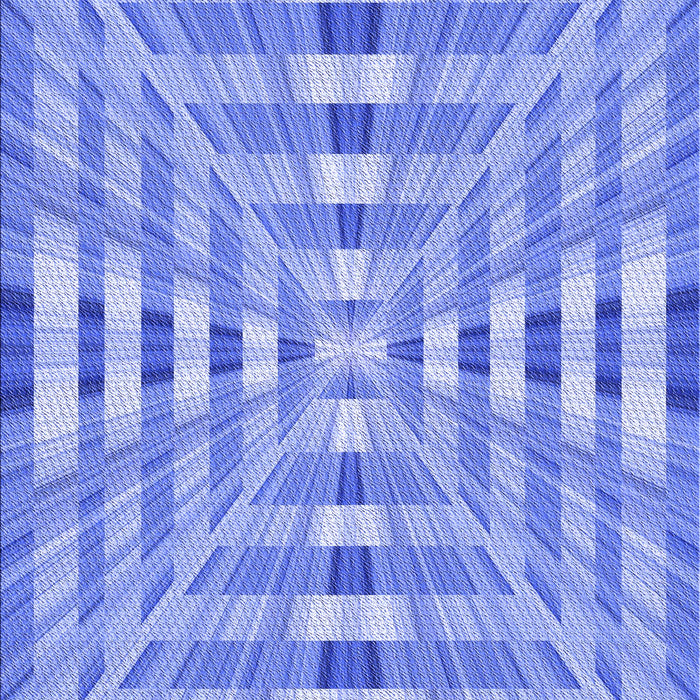 Patterned Blue Rug, pat856blu