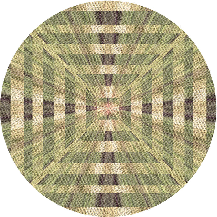 Square Patterned Brown Rug, pat856brn