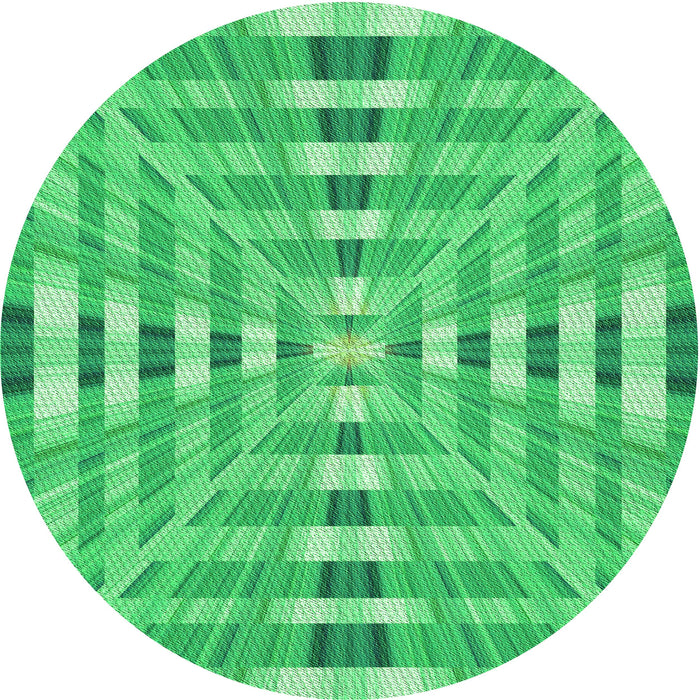 Square Machine Washable Transitional Neon Green Rug in a Living Room, wshpat856grn