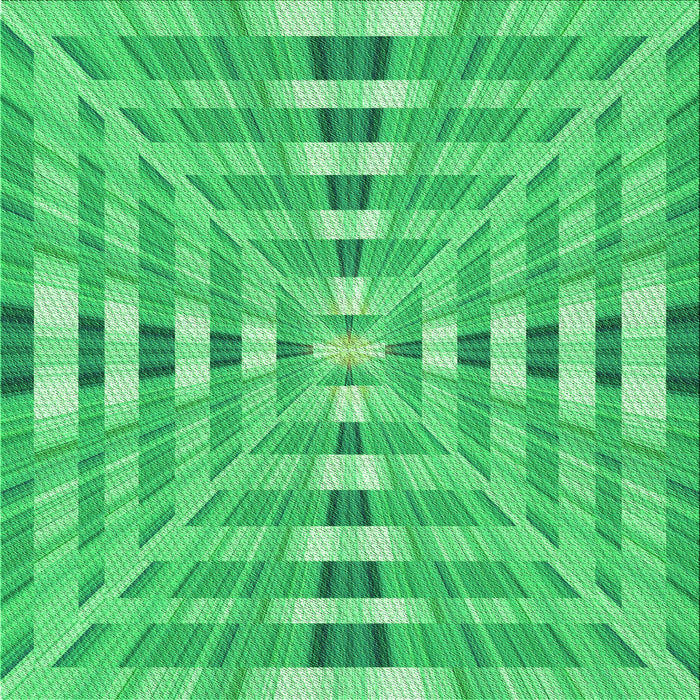 Round Patterned Neon Green Rug, pat856grn