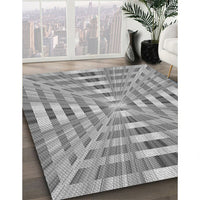 Patterned Cloud Gray Rug, pat856gry