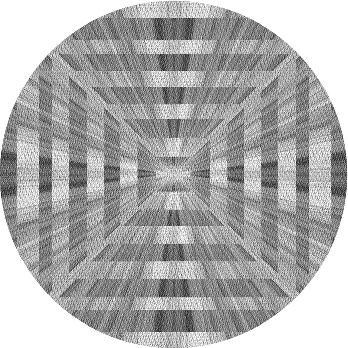 Square Patterned Cloud Gray Rug, pat856gry