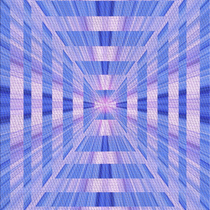 Patterned Blue Rug, pat856pur