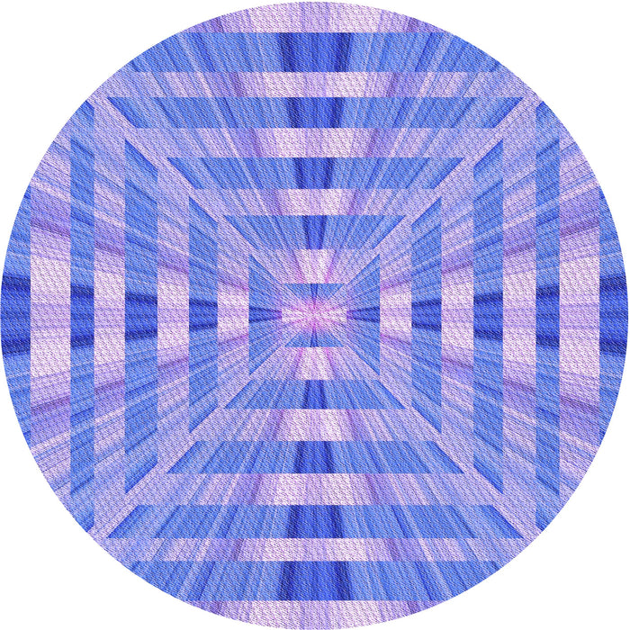 Square Patterned Blue Rug, pat856pur