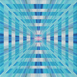 Square Patterned Blue Ivy Blue Modern Rug, pat856