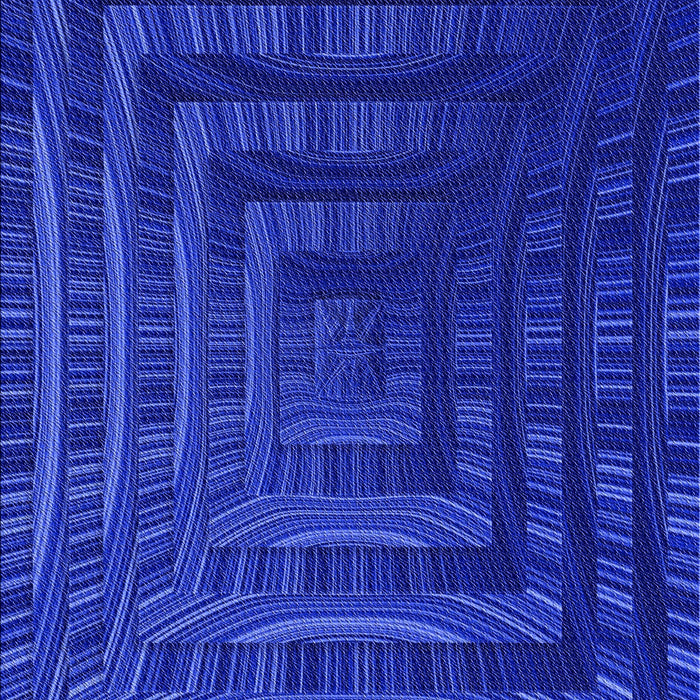 Patterned MediumBlue Rug, pat857blu