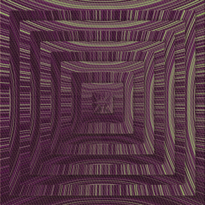 Round Patterned Rosy-Finch Purple Rug, pat857brn