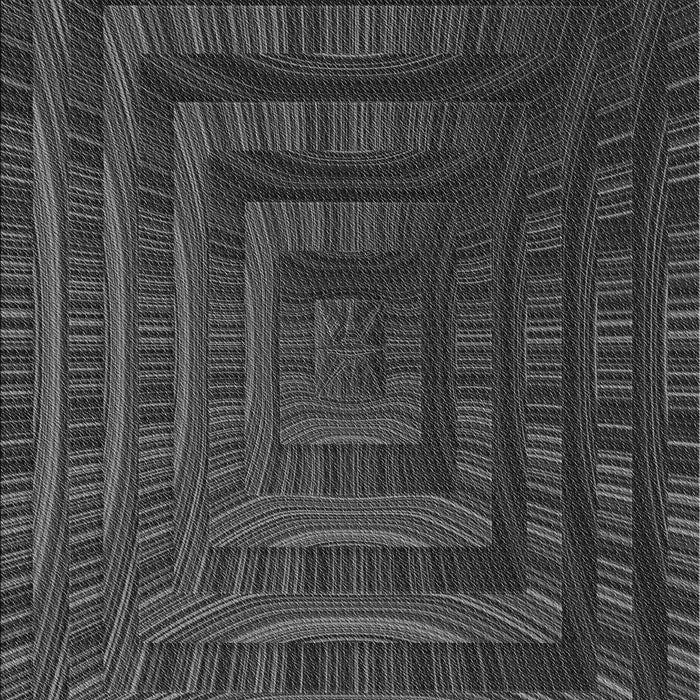 Patterned Charcoal Black Rug, pat857gry