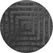 Square Machine Washable Transitional Charcoal Black Rug in a Living Room, wshpat857gry