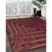 Machine Washable Transitional Chestnut Red Rug in a Family Room, wshpat857org