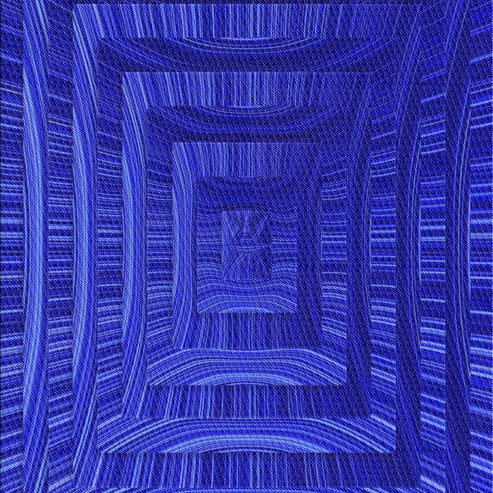 Patterned Bright Blue Rug, pat857pur